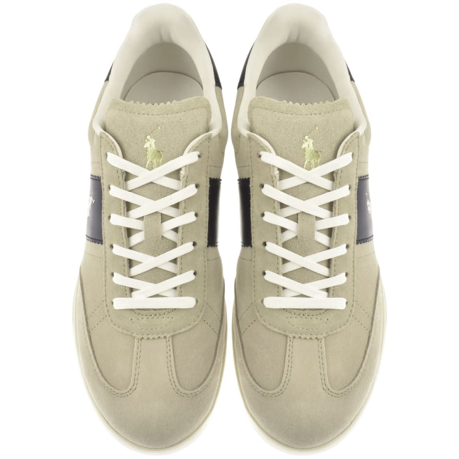 Ralph Lauren Heritage Aera Suede Trainers Grey Mainline Menswear Denmark
